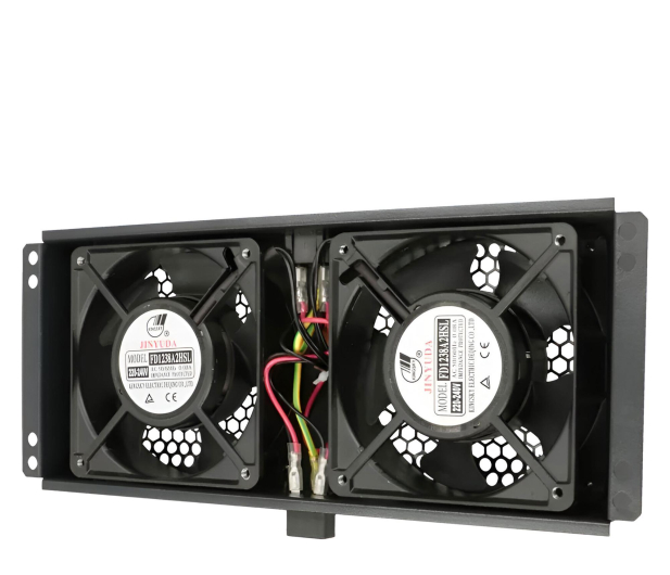 ExtraLink  Wentylator do szaf 19" 230V 125x320x50mm (czarna) - 1323215 - zdjęcie